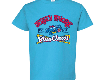 Jersey Shore BlueClaws Youth Boogie Board Crab T-Shirt