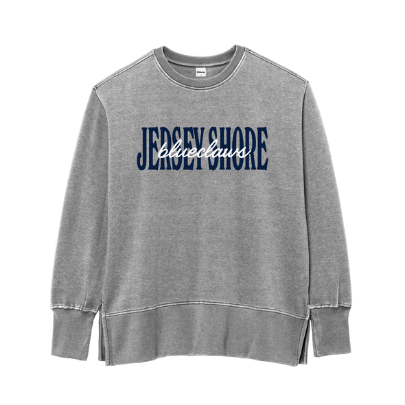 Jersey Shore BlueClaws Womens Weathered Fleece Crew