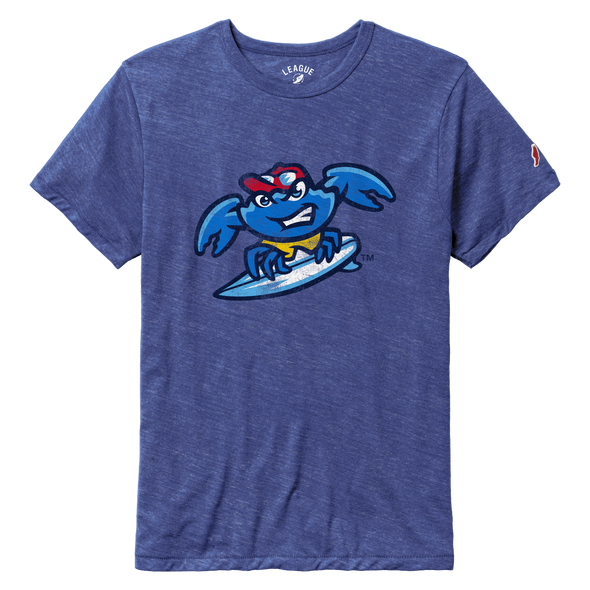 Jersey Shore BlueClaws Surfing Crab T-shirt