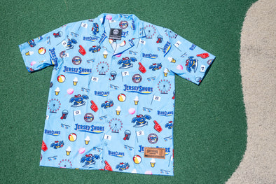 Jersey Shore BlueClaws Official League Hawaiian Shirt