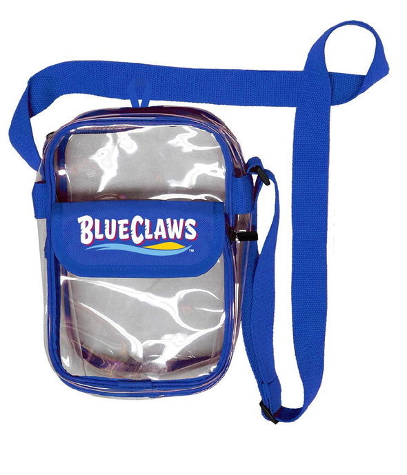 Jersey Shore BlueClaws Wordmark Clear Crossbody Bag