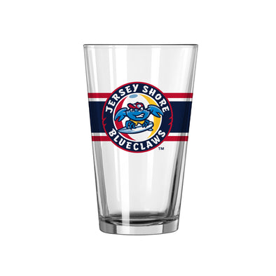 Jersey Shore BlueClaws Primary Logo Pint Glass