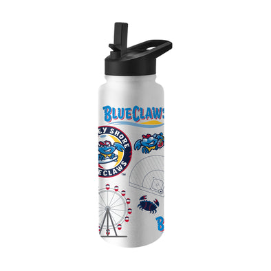 Jersey Shore BlueClaws 34oz Quencher Bottle