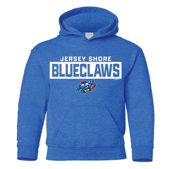 Jersey Shore BlueClaws Youth Boarding Crab Hoodie