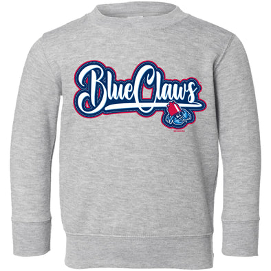 Jersey Shore BlueClaws Toddler Crewneck Sweatshirt