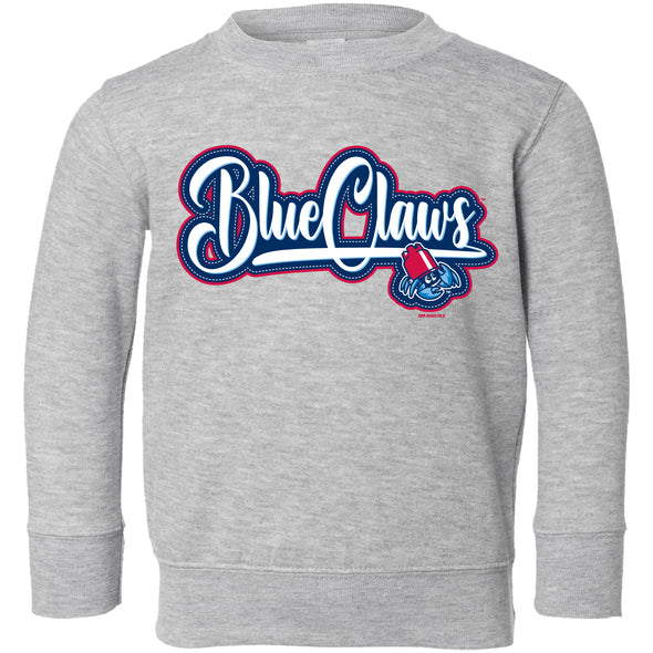 Jersey Shore BlueClaws Toddler Crewneck Sweatshirt