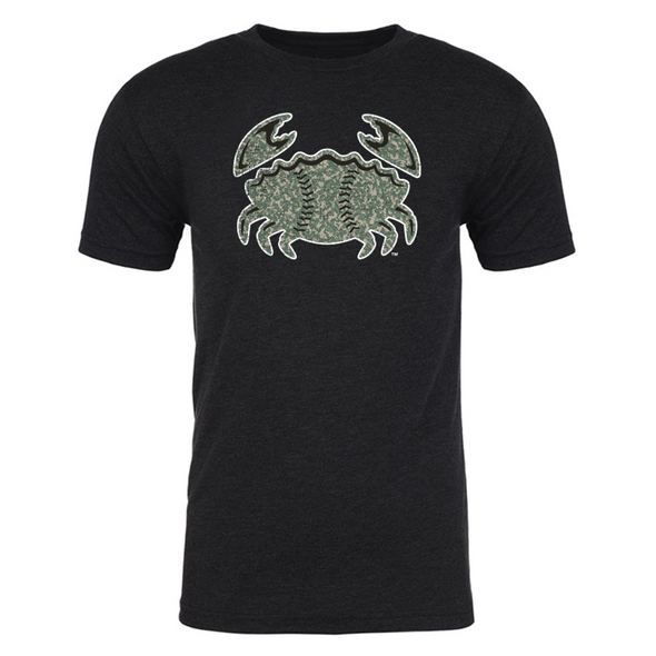 Jersey Shore BlueClaws 108 Stitches Camo Crab Emblem T-Shirt