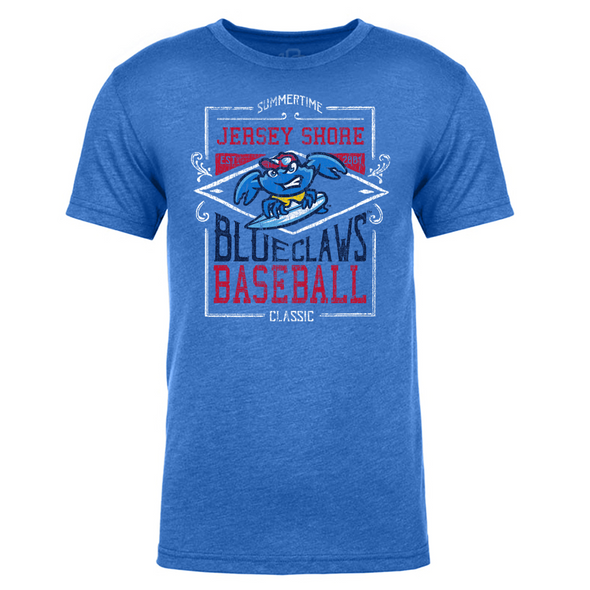 Jersey Shore BlueClaws 108 Stitches Men's Classic T-Shirt