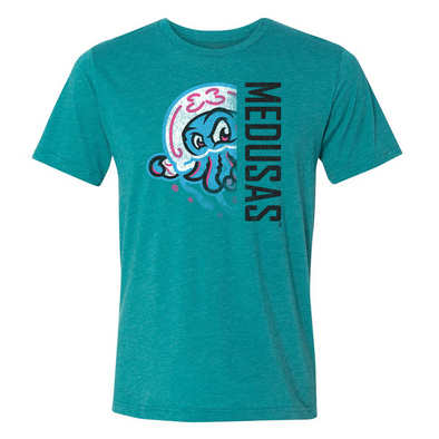 Jersey Shore BlueClaws Copa 108 Stitches Medusas Teal Tee