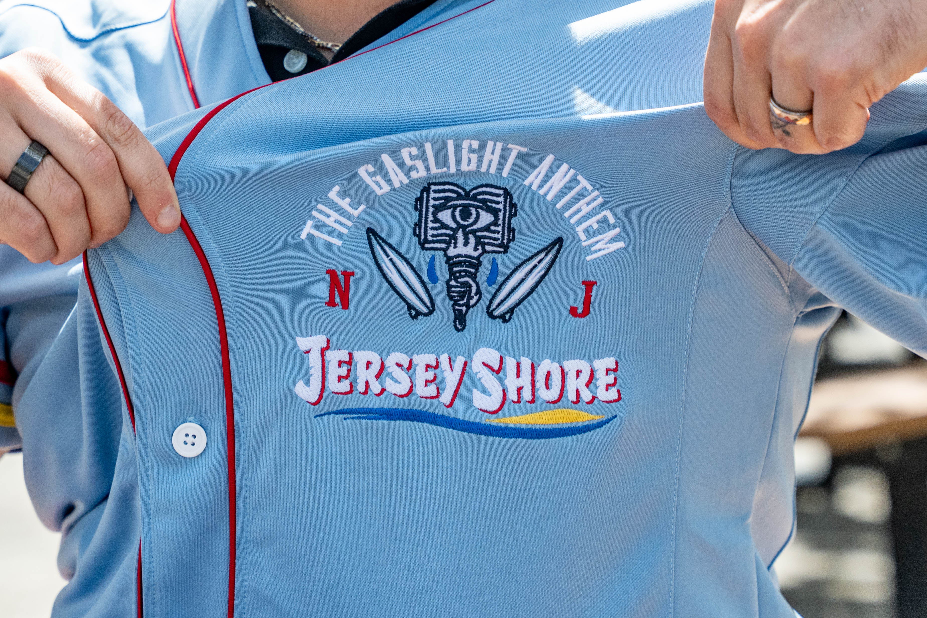 Jersey Shore BlueClaws Official League JSBC X Gaslight Anthem Baseball ...