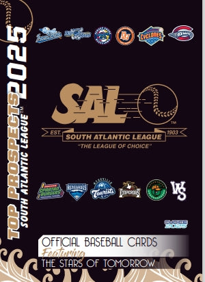 Jersey Shore BlueClaws 2025 SAL 25 Top Prospect Card Set