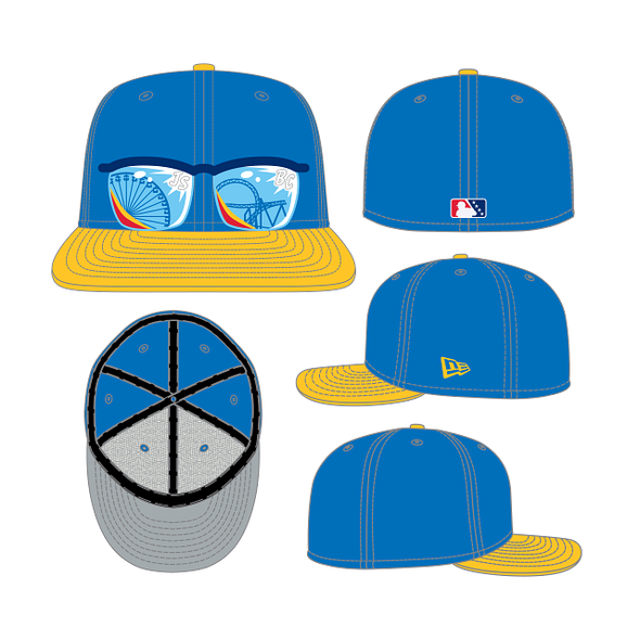 Jersey Shore BlueClaws New Era 59FIFTY 2025 On Field Road Sunglasses Cap