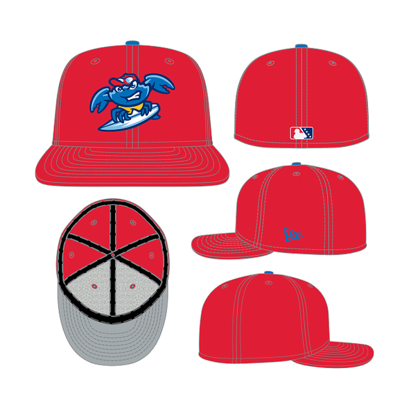 Jersey Shore BlueClaws New Era 2025 On Field Home 59FIFTY Home Cap