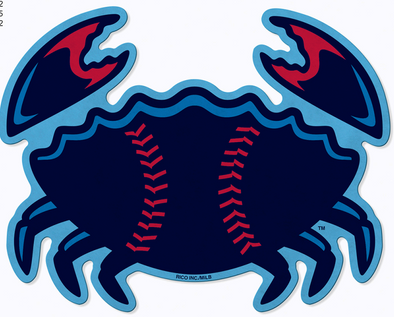 Jersey Shore BlueClaws Crab Emblem Logo Shaped Pennant
