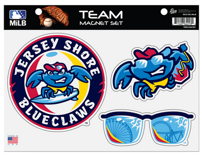 Jersey Shore BlueClaws Team Magnet Set