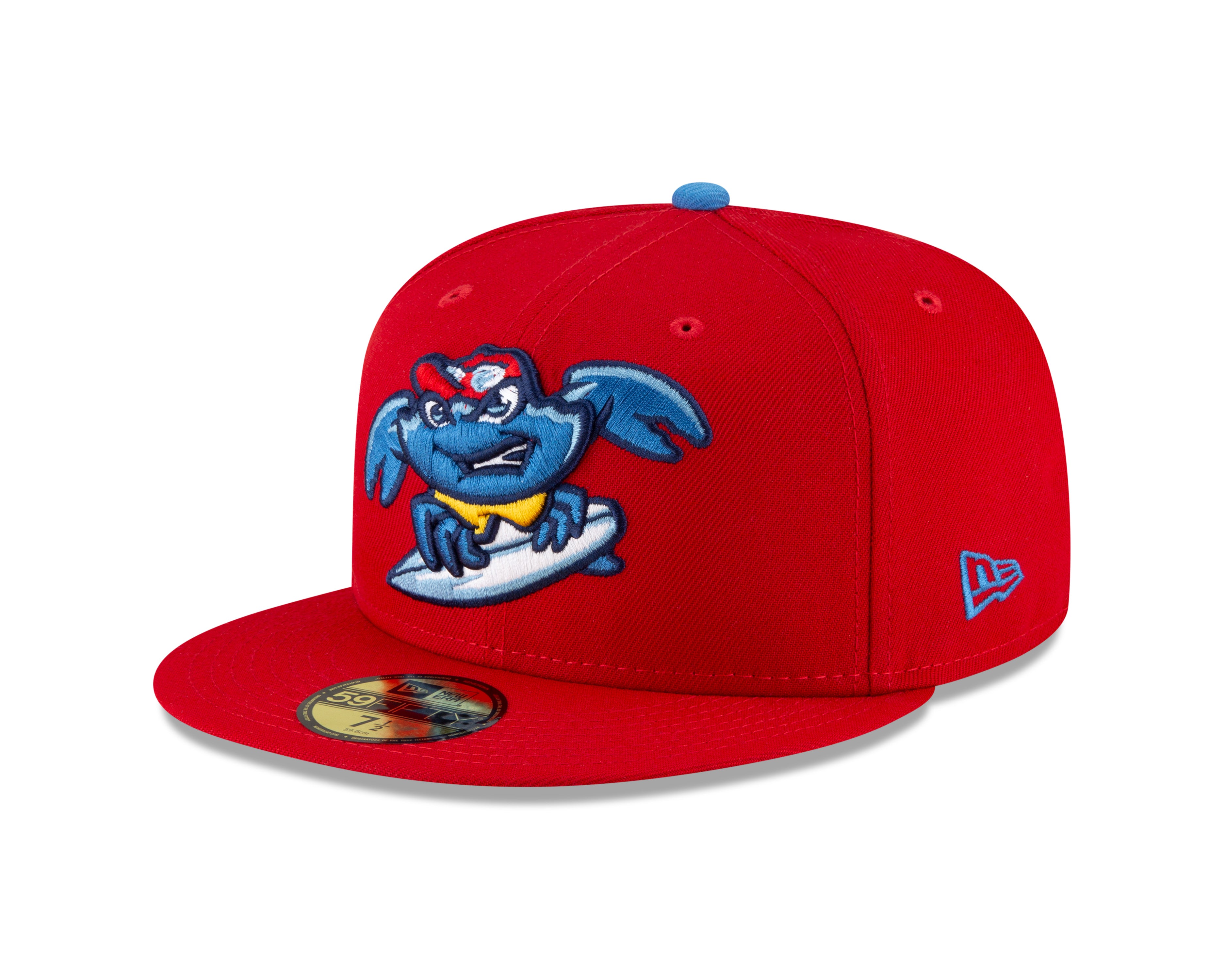 Lakewood Blueclaws Authentic Collection 59FIFTY Fitted Hat, Red - Size: 7 5/8, Milb by New Era