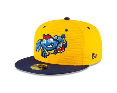 Jersey Shore BlueClaws MILB MARVEL DEFENDERS Navy-Gold Fitted Hat