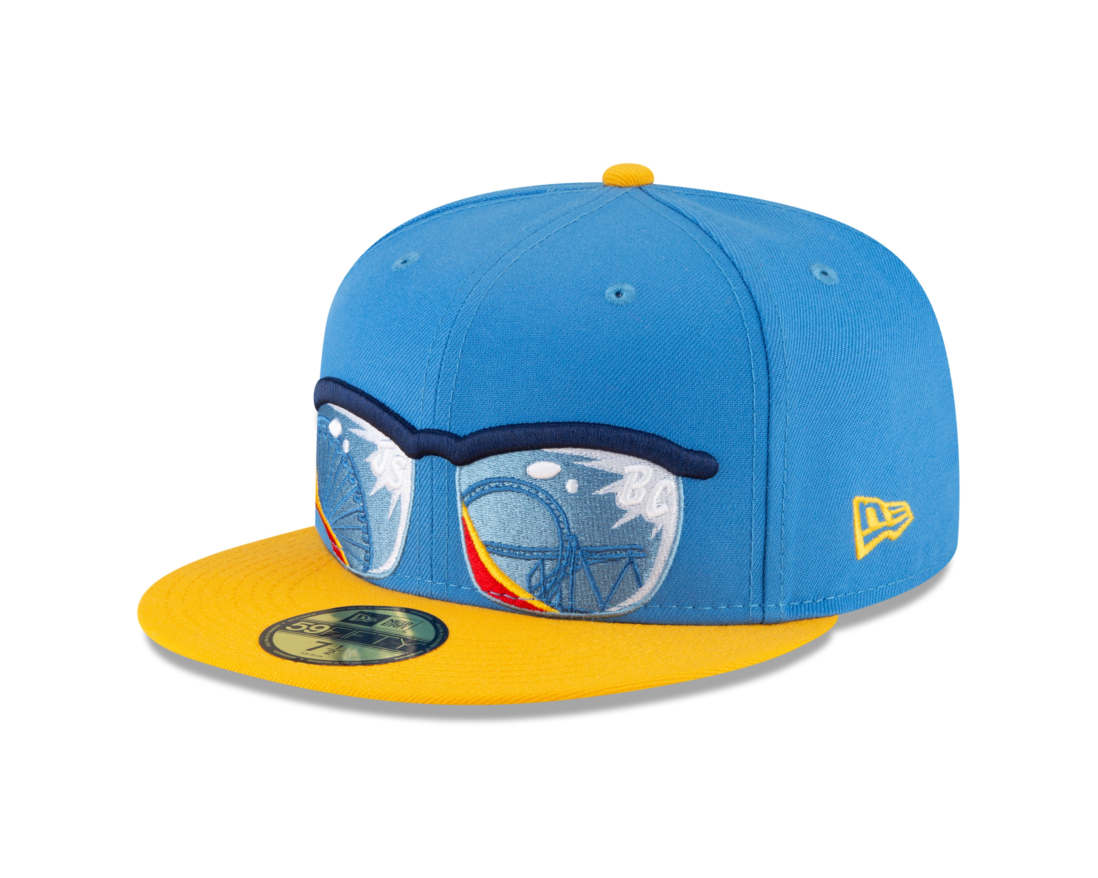 Jersey Shore BlueClaws Alternate 1 Fitted Hat Sunglasses 