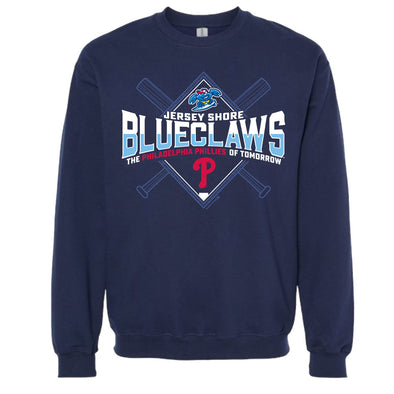 Jersey Shore BlueClaws Phillies Crew Neck Sweatshirt