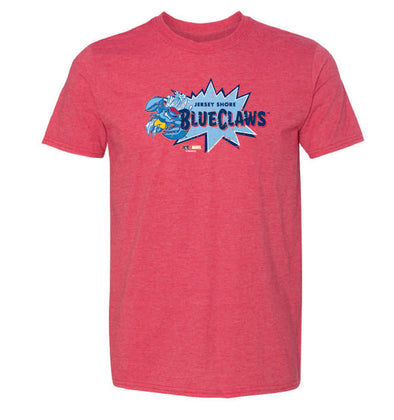Jersey Shore BlueClaws Marvel Defenders of the Diamond Burst Logo T-Shirt