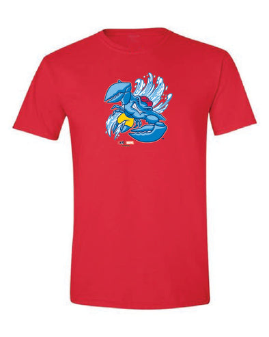 Jersey Shore BlueClaws Marvel’s Defenders of the Diamond Youth Red Logo T-Shirt