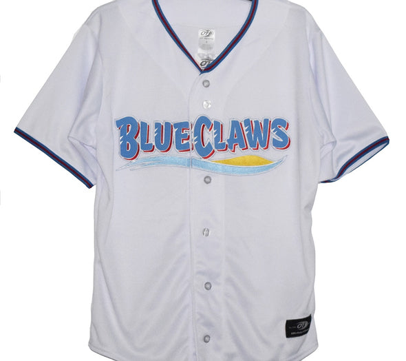 Jersey Shore BlueClaws Youth Home Replica Jersey