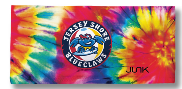 Jersey Shore BlueClaws Rainbow Tie Dye Junk Headband