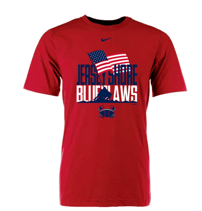 Jersey Shore BlueClaws Nike Military Appreciation Night Tee