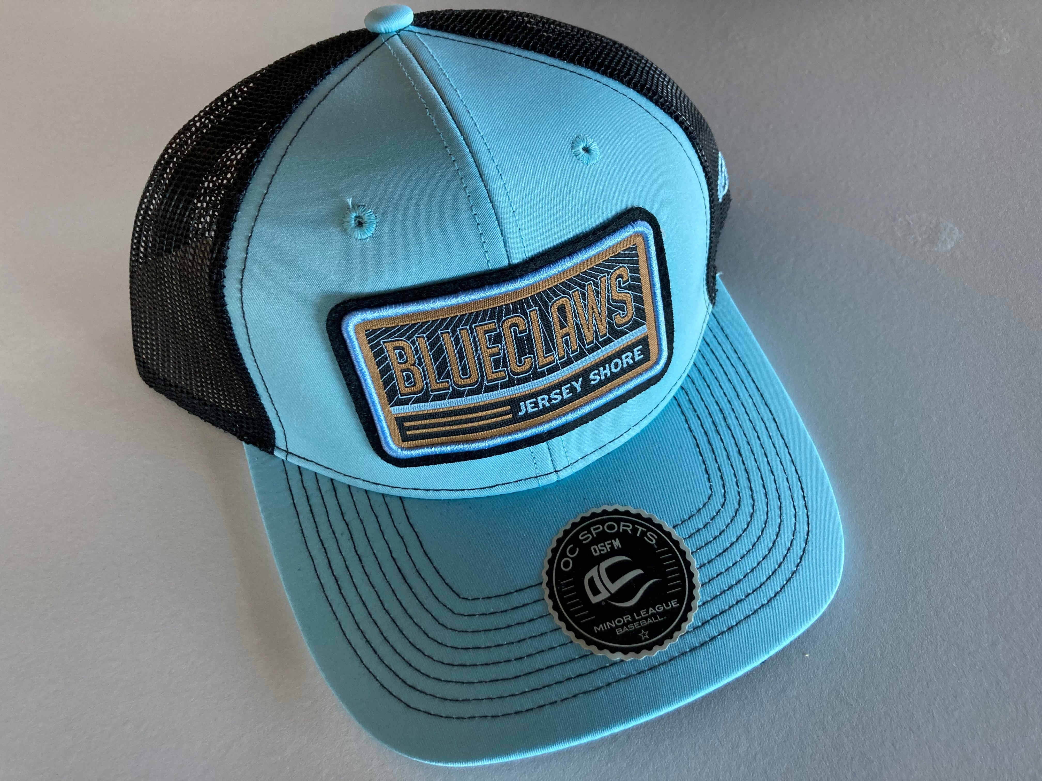 Lotto Fishing Hat Cap Snapback Blue White Adjustable Trucker