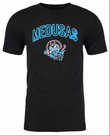 Jersey Shore BlueClaws 108 Stitches Medusas Neon Tee Copa